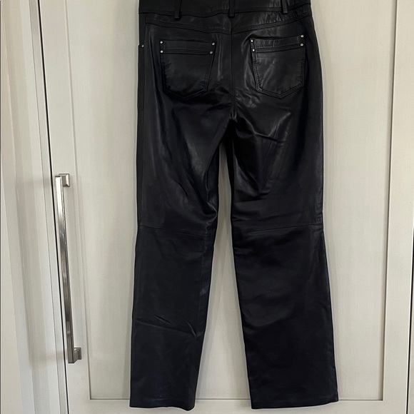 Danier Women's Black Leather Jean style buttery soft Pants fully lined - Picture 7 of 16